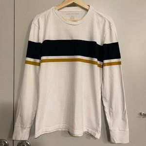 American Eagle Long Sleeve T-Shirt, Striped, Small